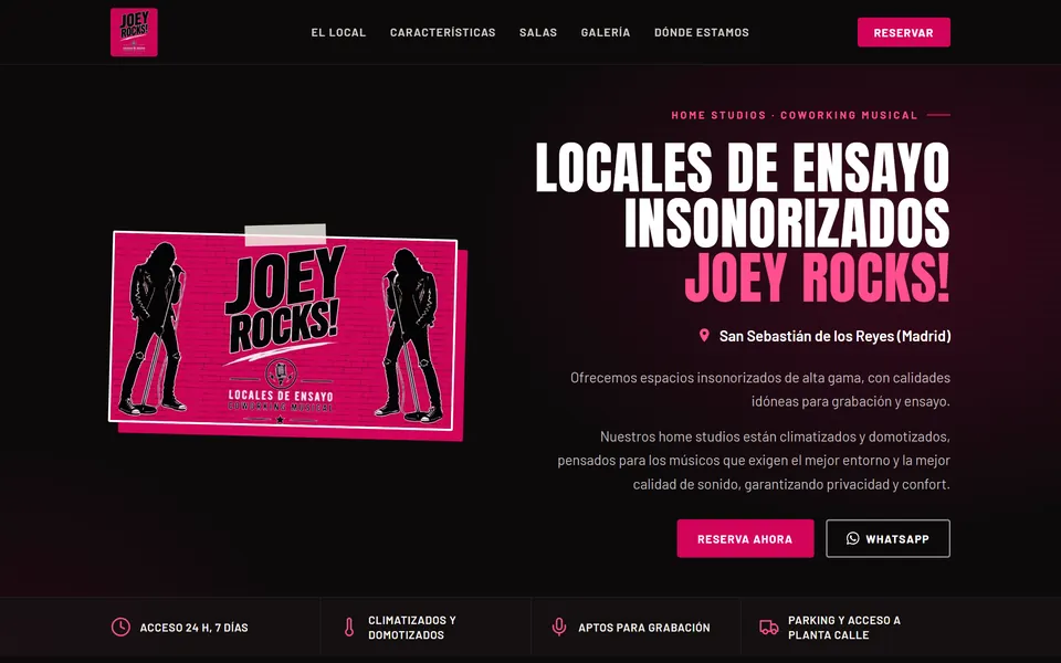 Portada de Joey Rocks con el cartel rosa de la marca